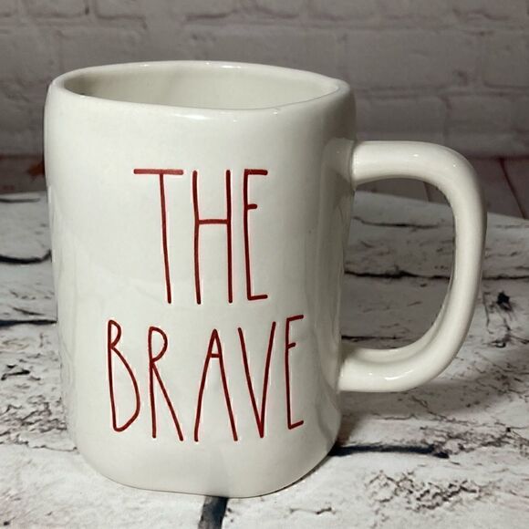 RAE DUNN 16 oz coffee mug “THE BRAVE” nwot - Picture 1 of 6